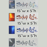 Swamp Life Text Decal for Cars, Trucks, Boats, and Yeti Coolers