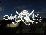 Swamp Life University of Florida Gators, Gator Skull Decal for Car, Truck, Boat, Cooler, Yeti, Cup, etc.