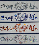 University of Florida Swamp Life Gators Swamplife Decal for Cars, Trucks, Boats, and Yeti Coolers and Insulated Cups