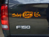 University of Florida Swamp Life Gators Swamplife Decal for Cars, Trucks, Boats, and Yeti Coolers and Insulated Cups